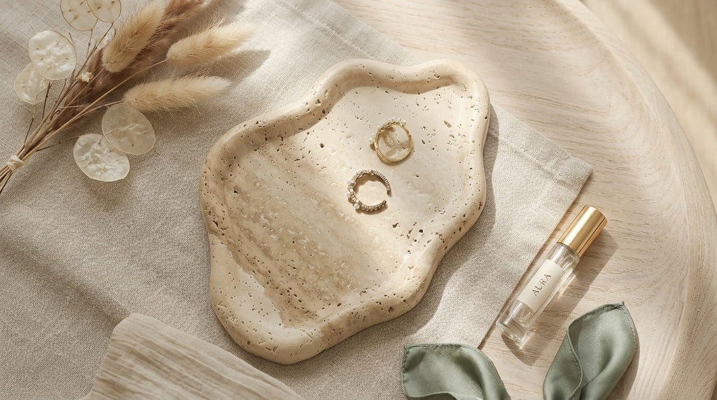 Cloud Travertine Tray