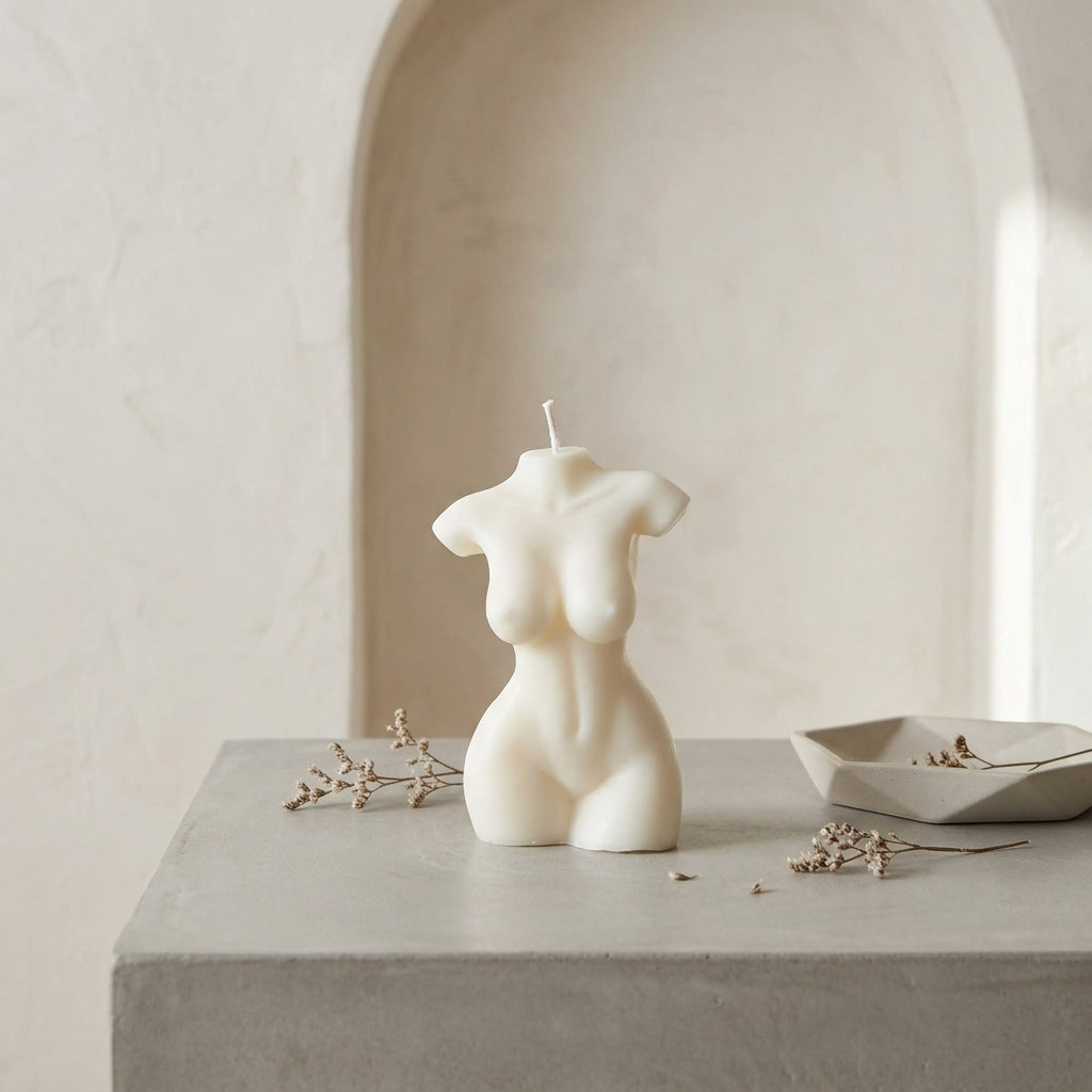 Female Torso Candle