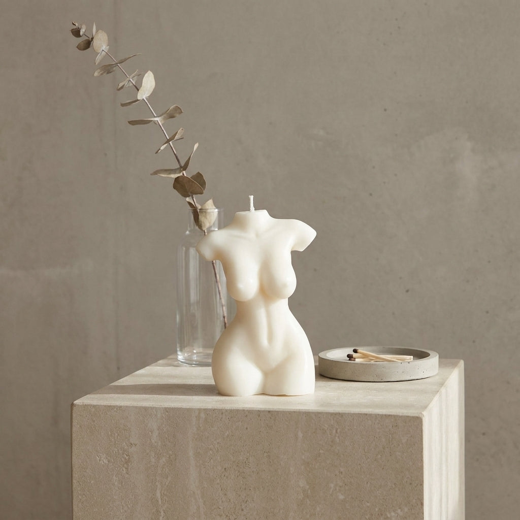 Female Torso Candle