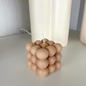 Bubble cube candle