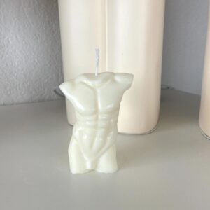 Male torso candle