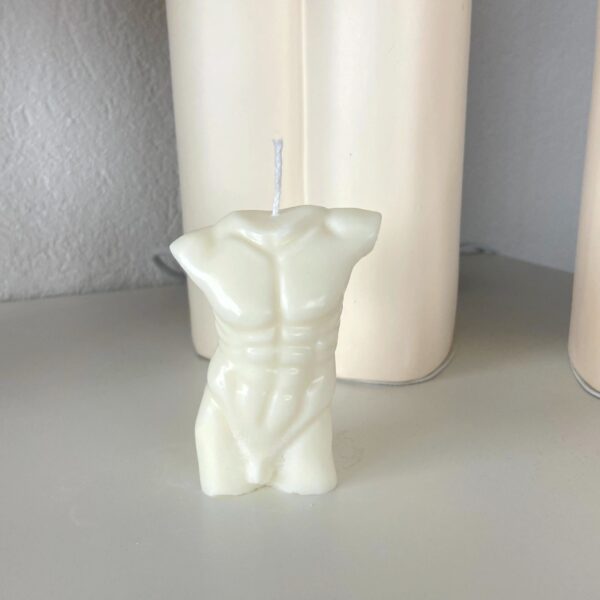 Male torso candle