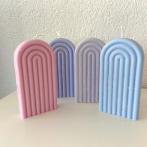 Rainbow arch candle