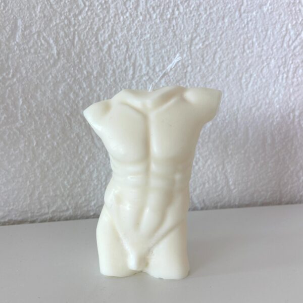 Male torso candle