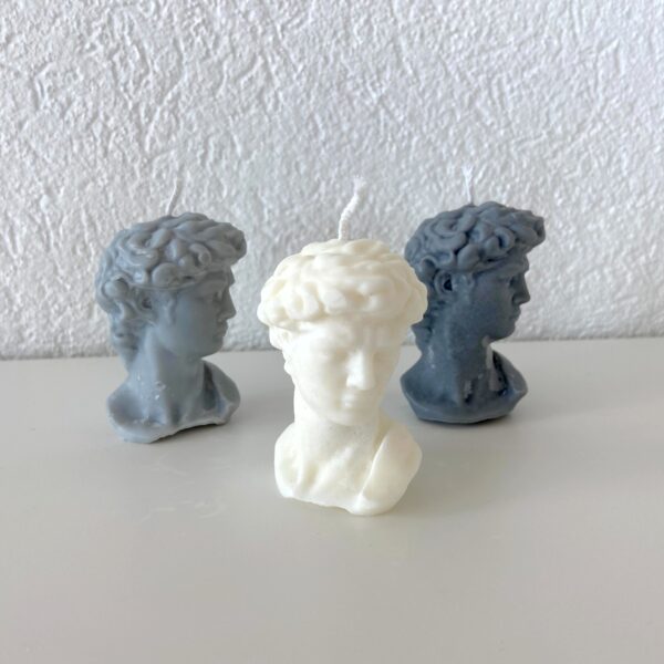 Michelangelo's David candle